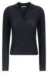 polo shirt in precious tam yarn of rare suri baby alpacas