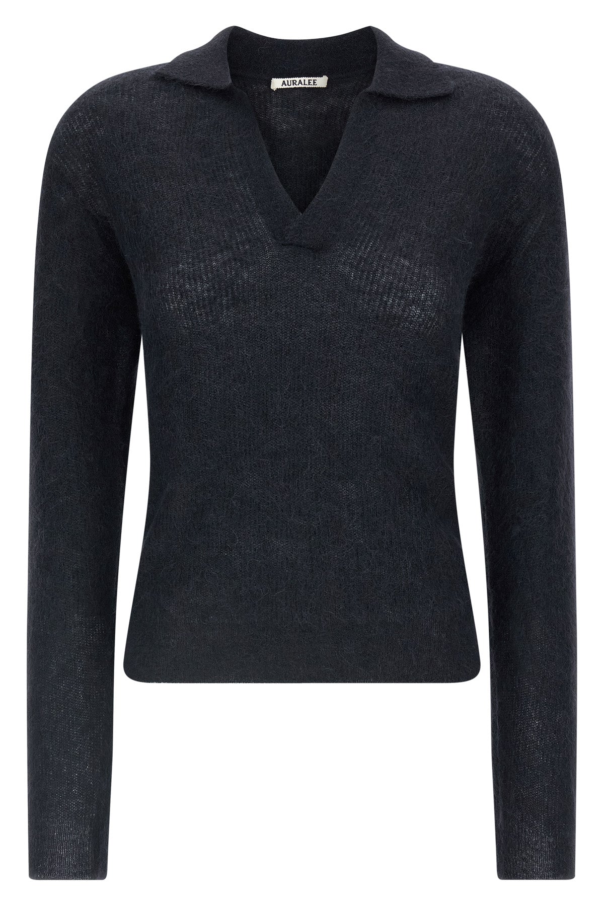 polo shirt in precious tam yarn of rare suri baby alpacas