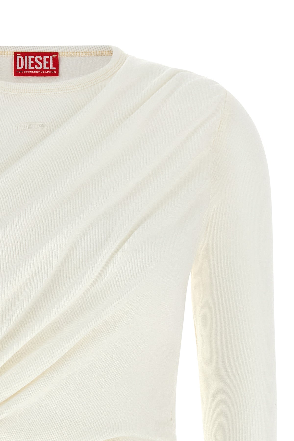 the diesel t-asay-pl long-sleeved top redefines the everyday silhouette throug