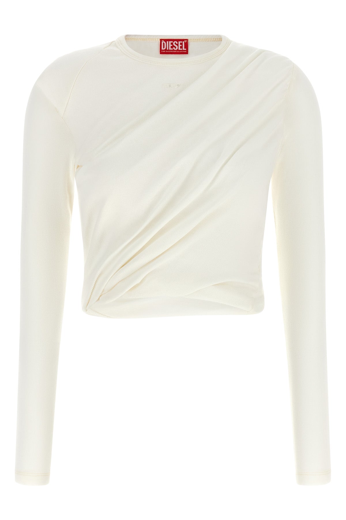 the diesel t-asay-pl long-sleeved top redefines the everyday silhouette throug