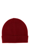 rib cuff knitted cashmere beanie