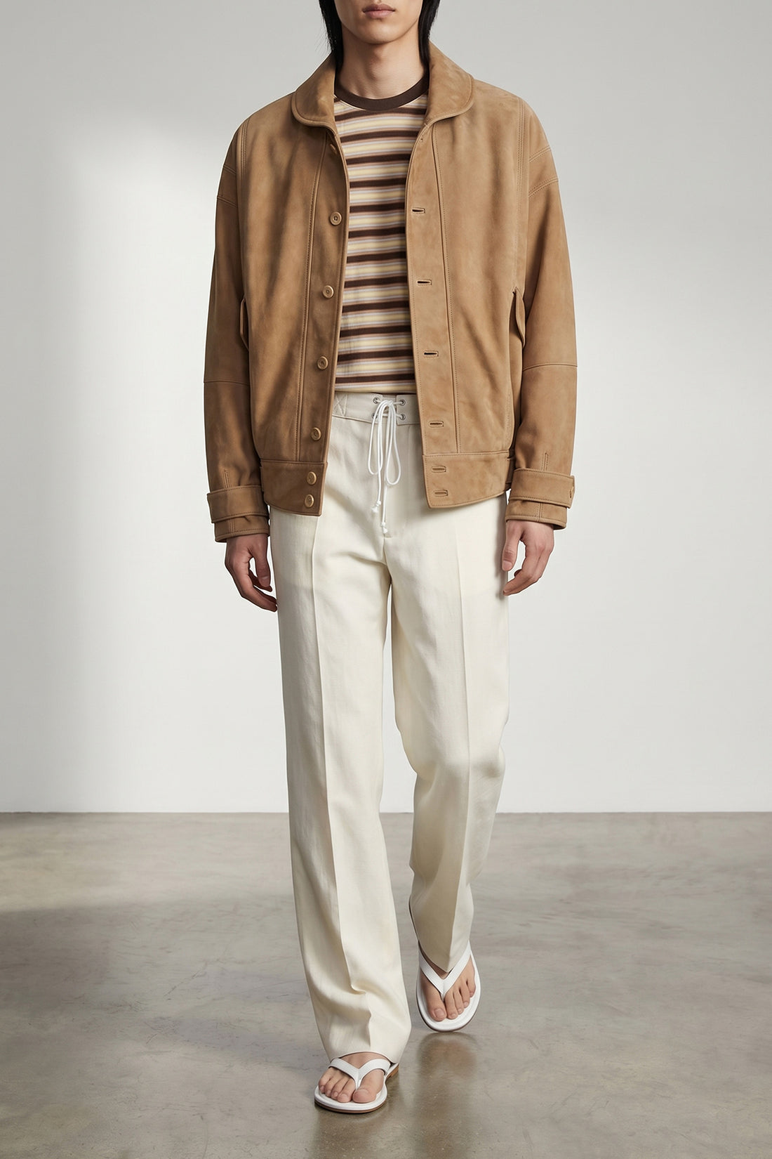 AURALEE 4 full-grain leather blouson