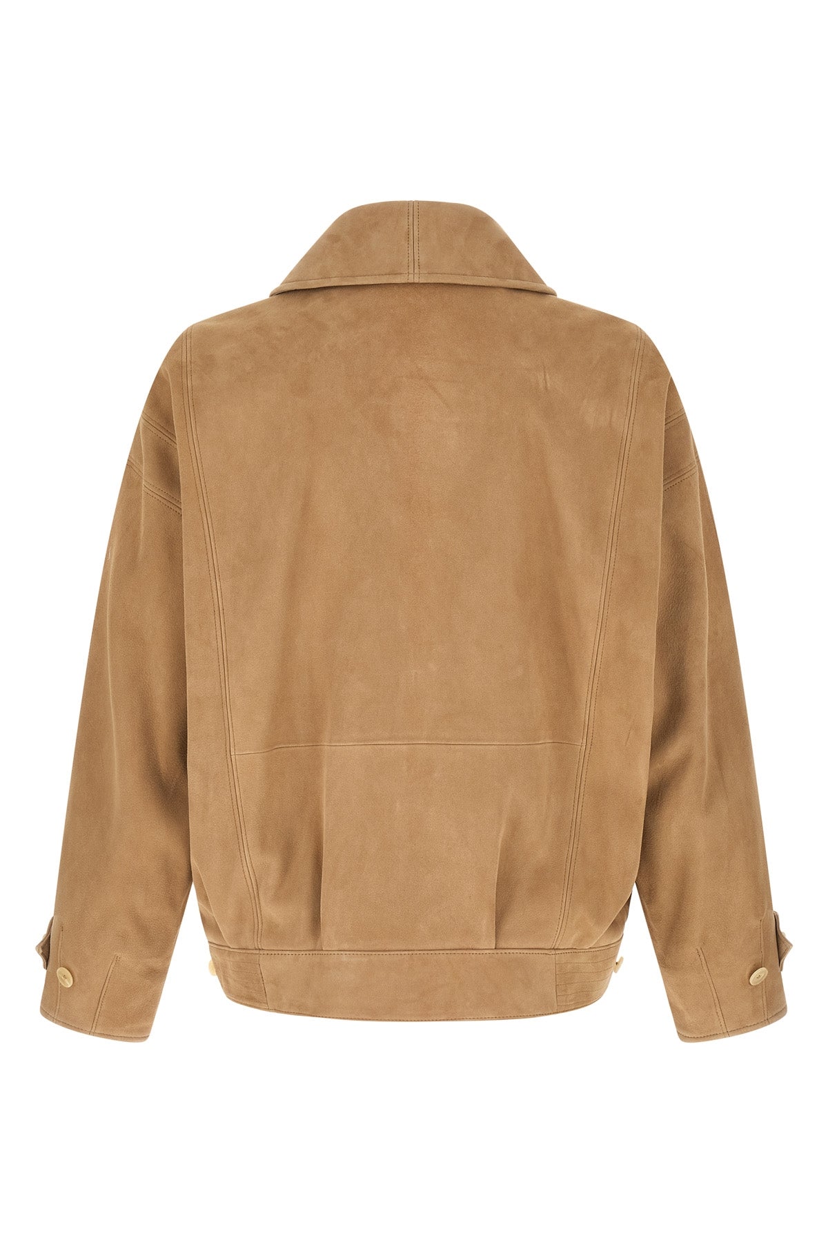 full-grain leather blouson