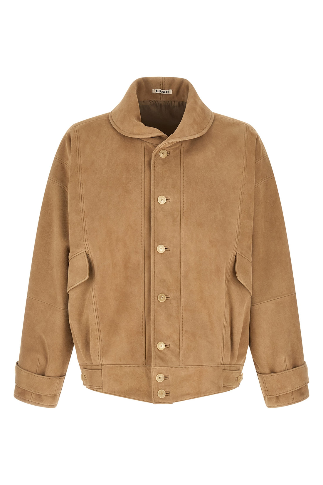 AURALEE 4 full-grain leather blouson