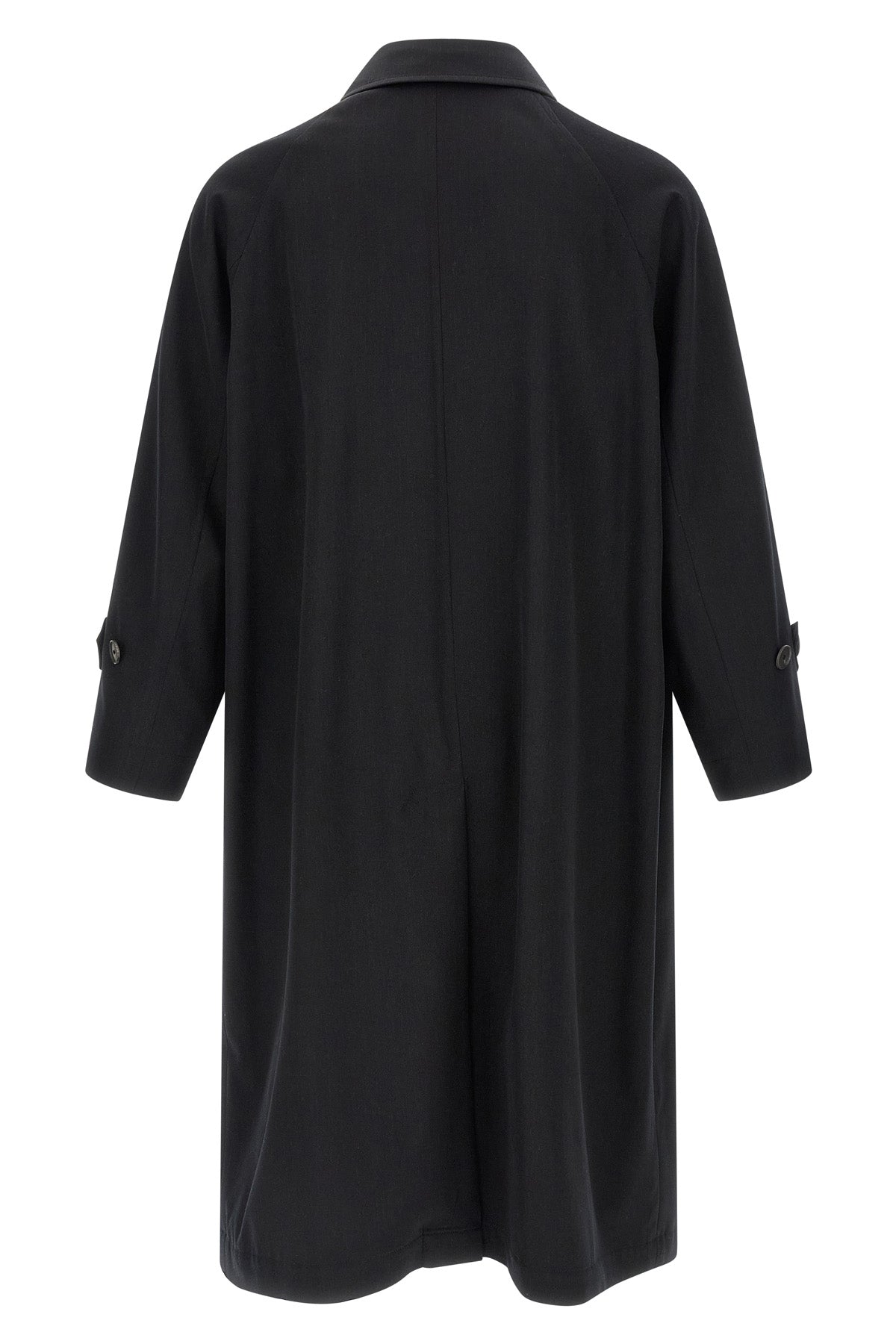 light wool gabardine trench coat in lightweight fabric