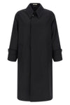 light wool gabardine trench coat in lightweight fabric