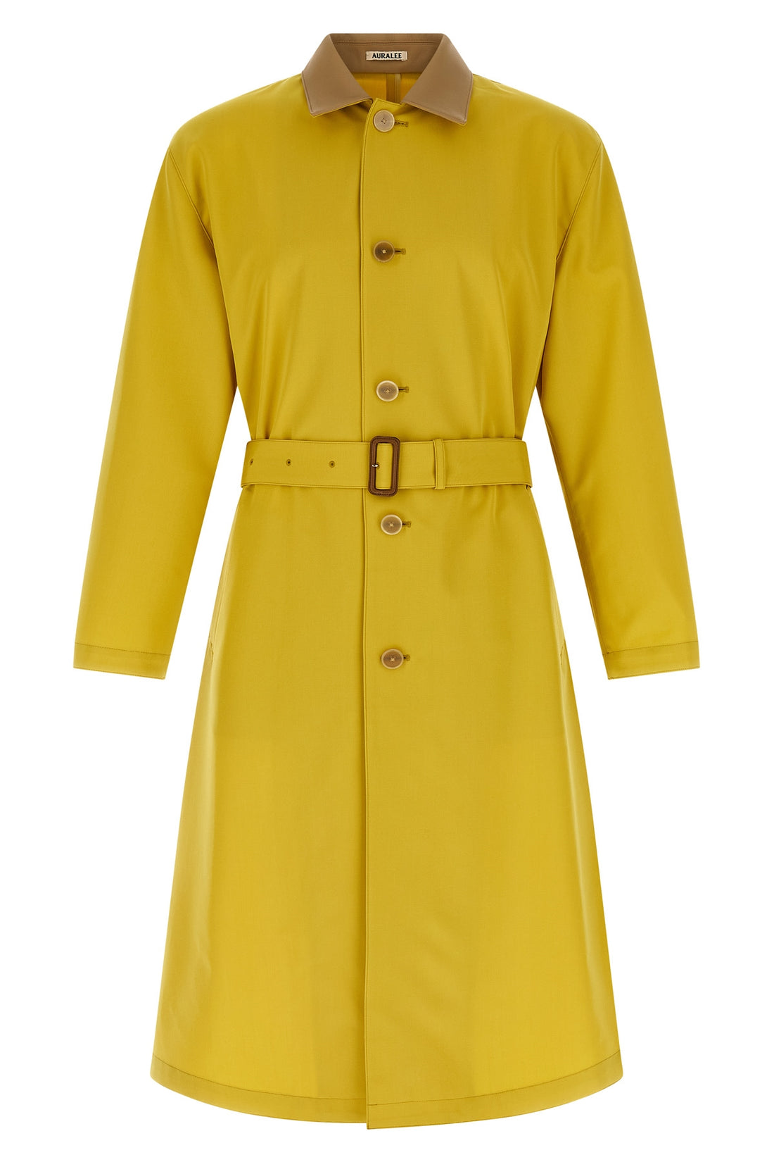 AURALEE 3 long wool max canvas wool canvas coat made