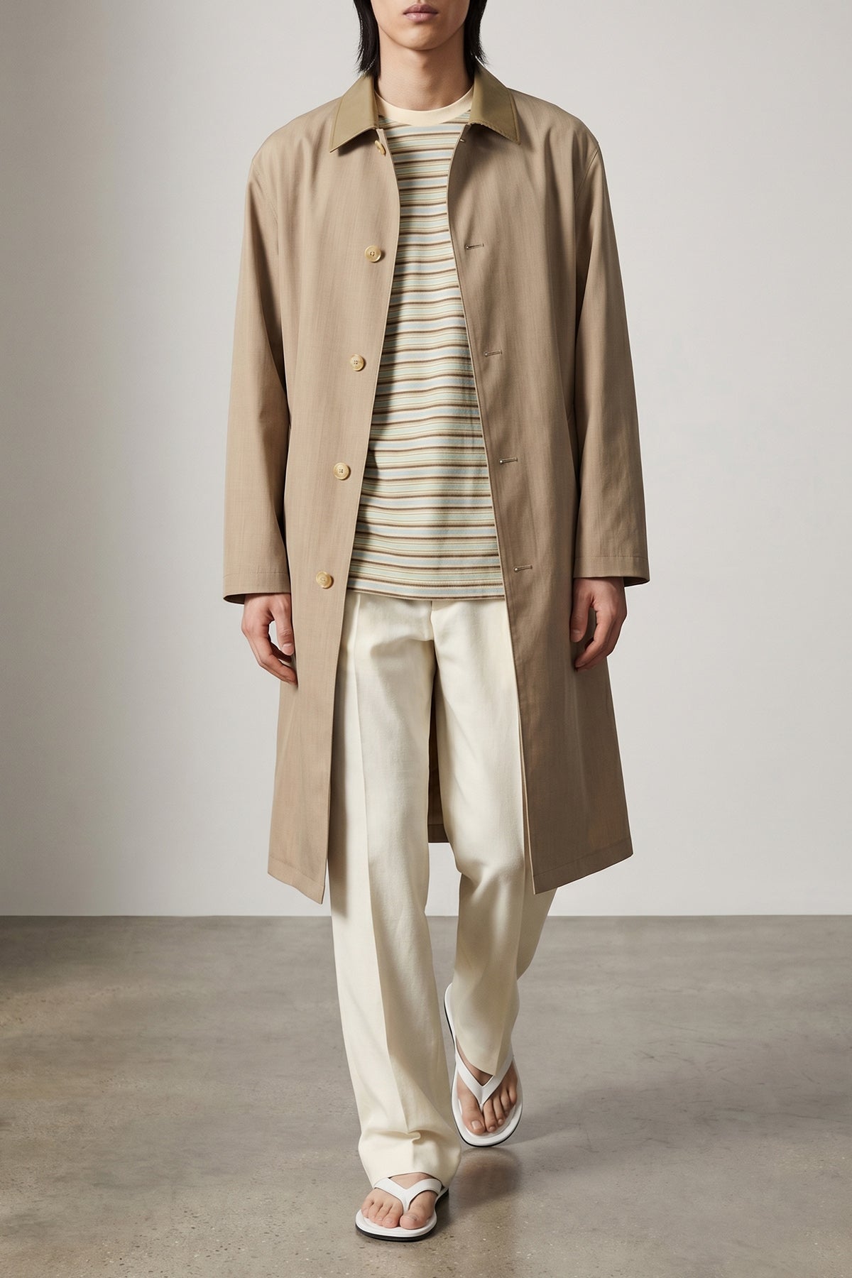 long wool max canvas wool canvas coat made