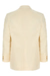 blazer in oxford fabric densely woven