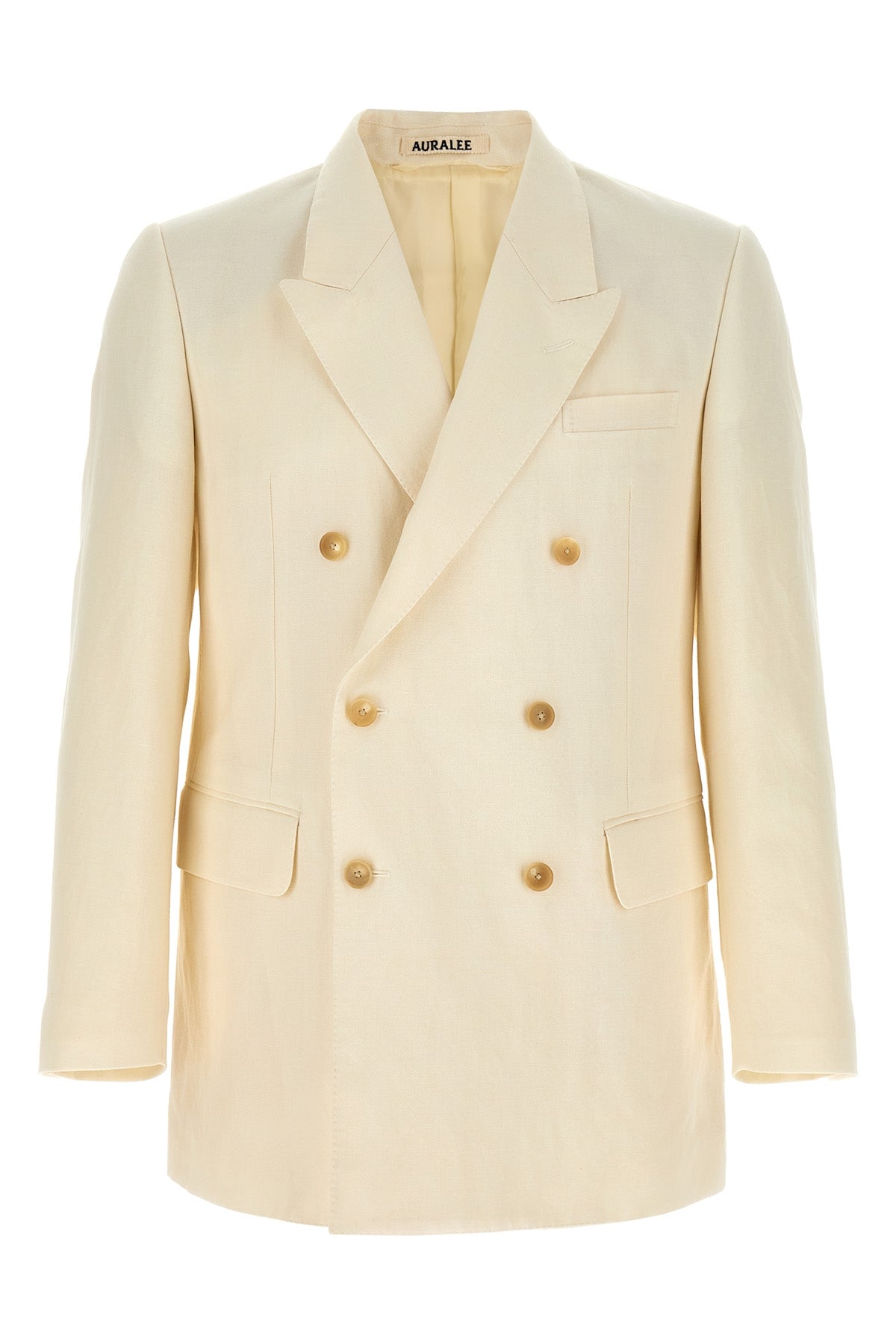 blazer in oxford fabric densely woven