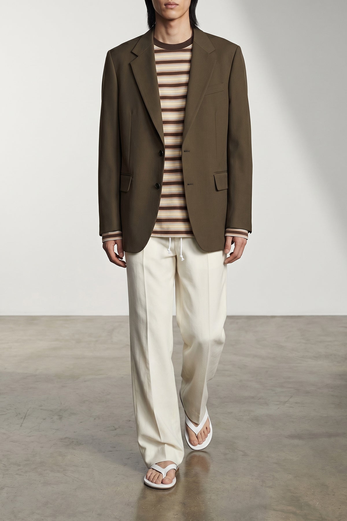 super 140 gabardine blazer woven
