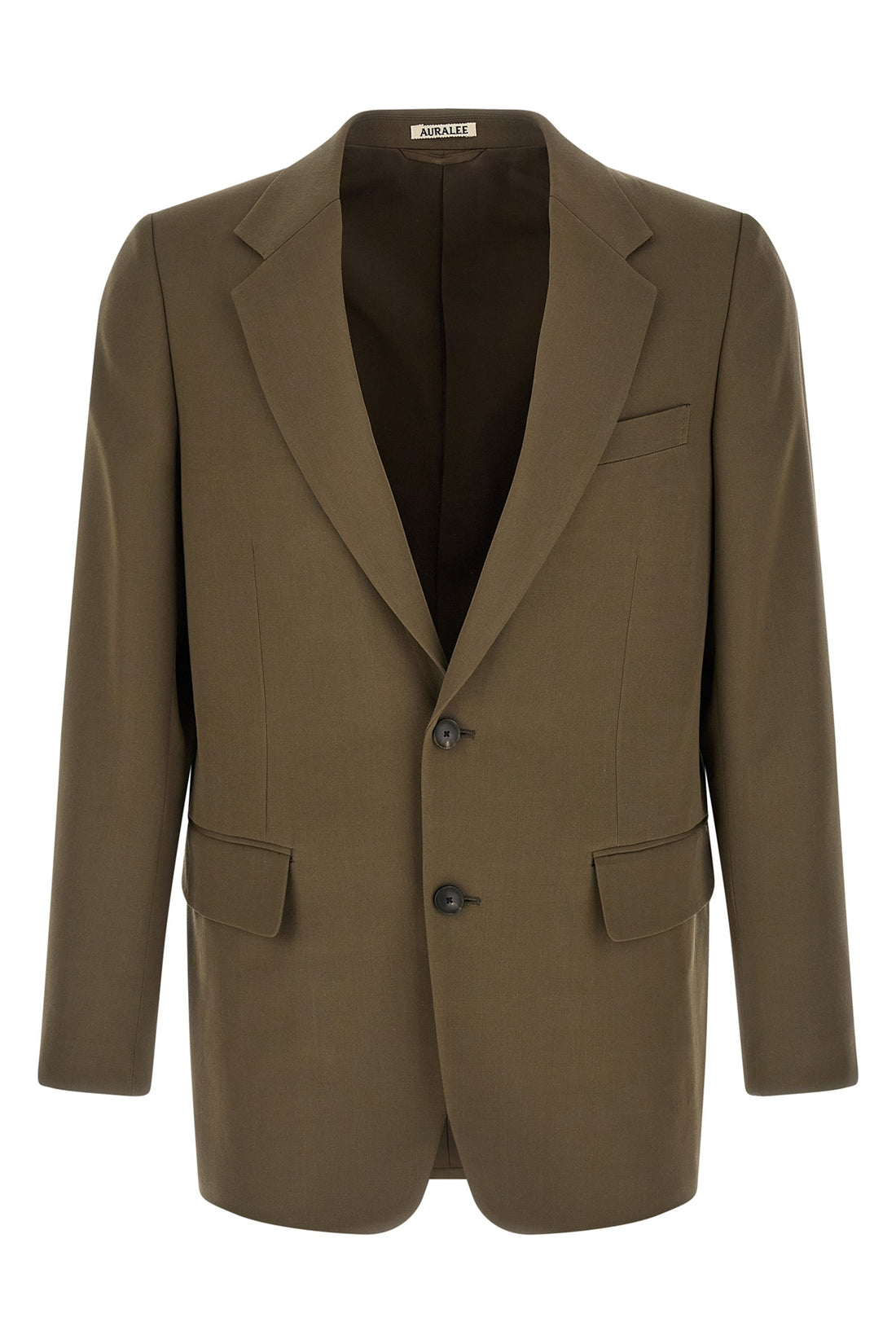 AURALEE 3 super 140 gabardine blazer woven