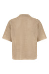 tussah knitted fabric polo shirt