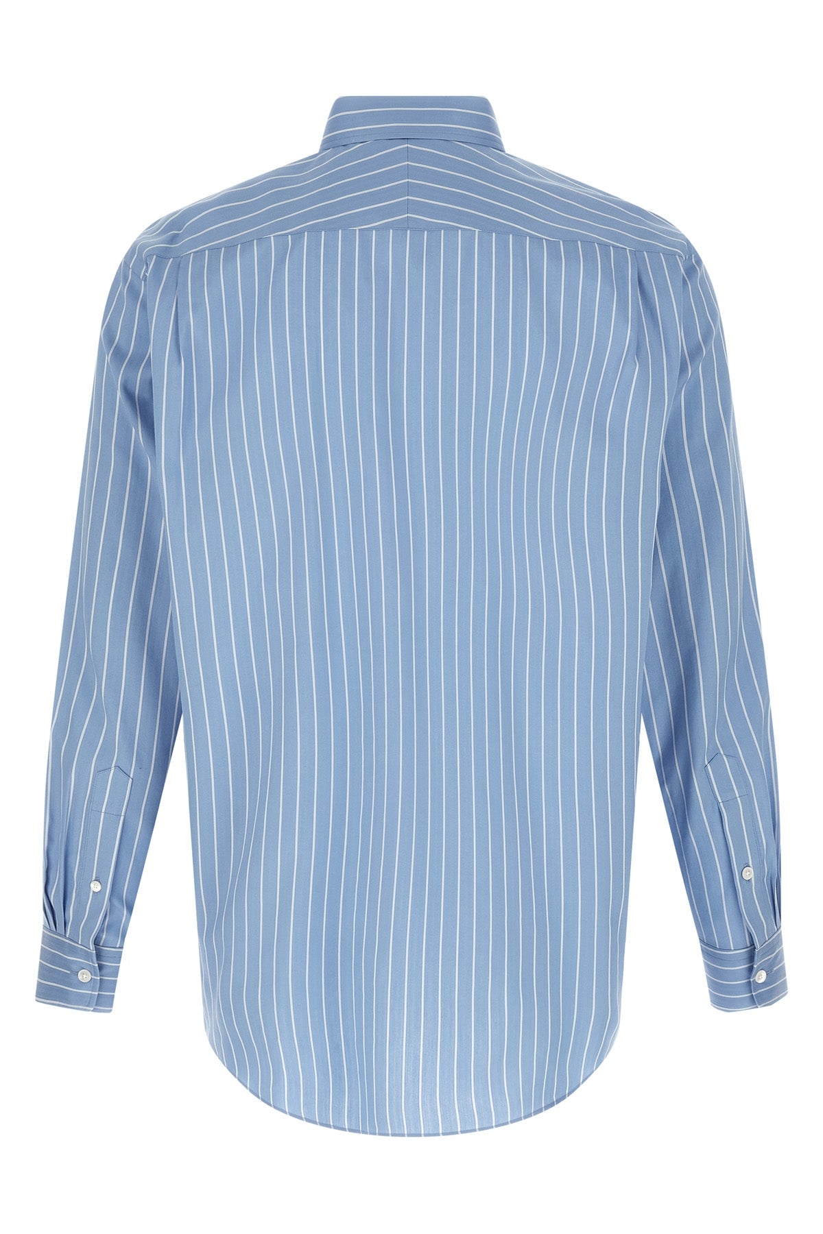 striped cotton and silk shirt