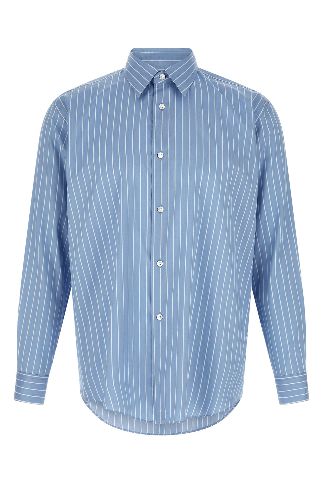 AURALEE 5 striped cotton and silk shirt