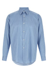 striped cotton and silk shirt