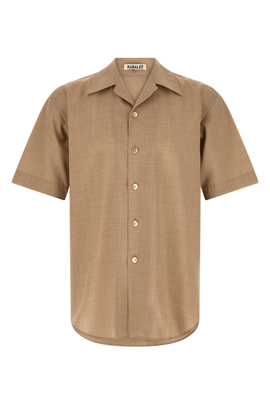 AURALEE 3 summer twist cashmere poplin shirt