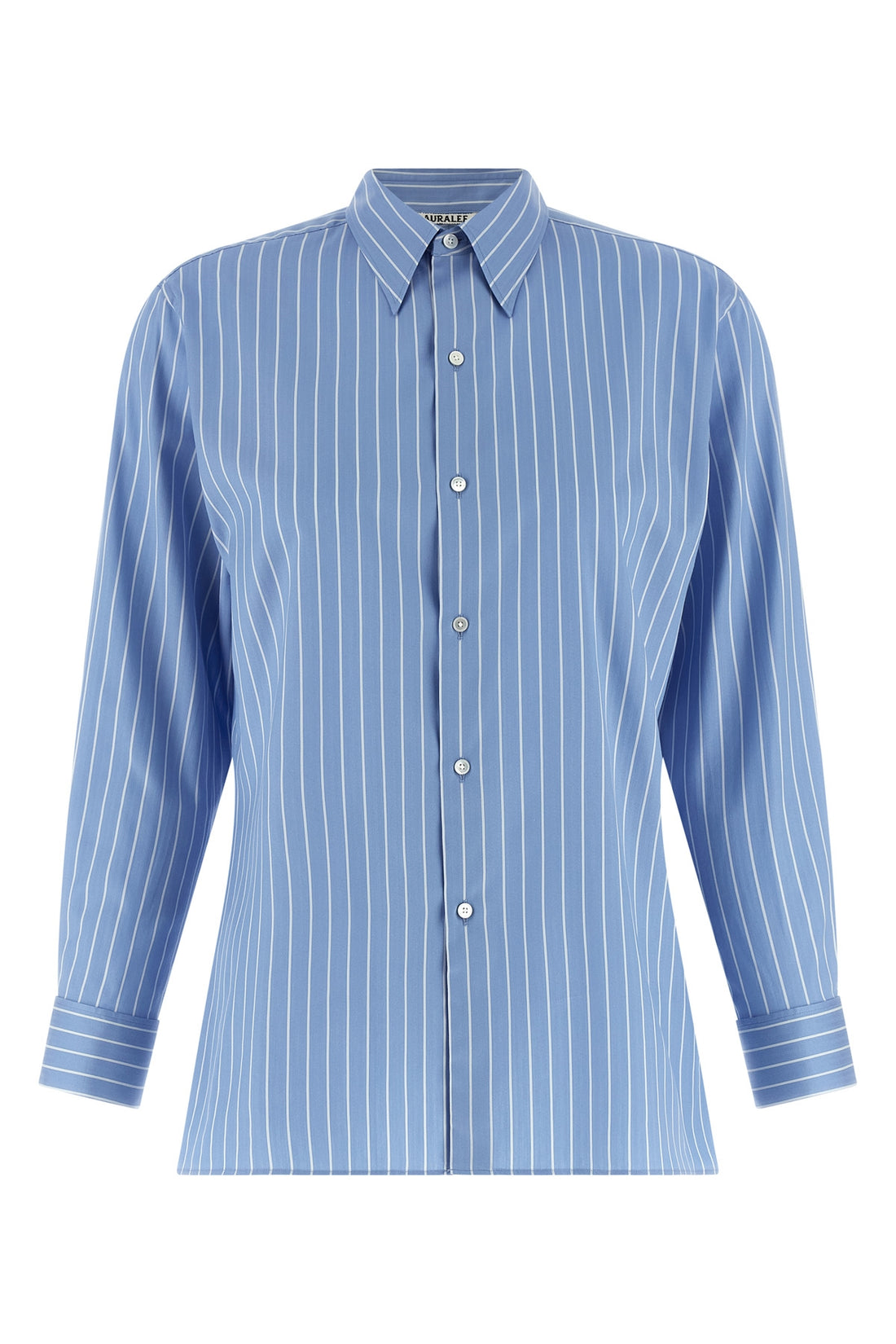 AURALEE 1 striped cotton and silk shirt