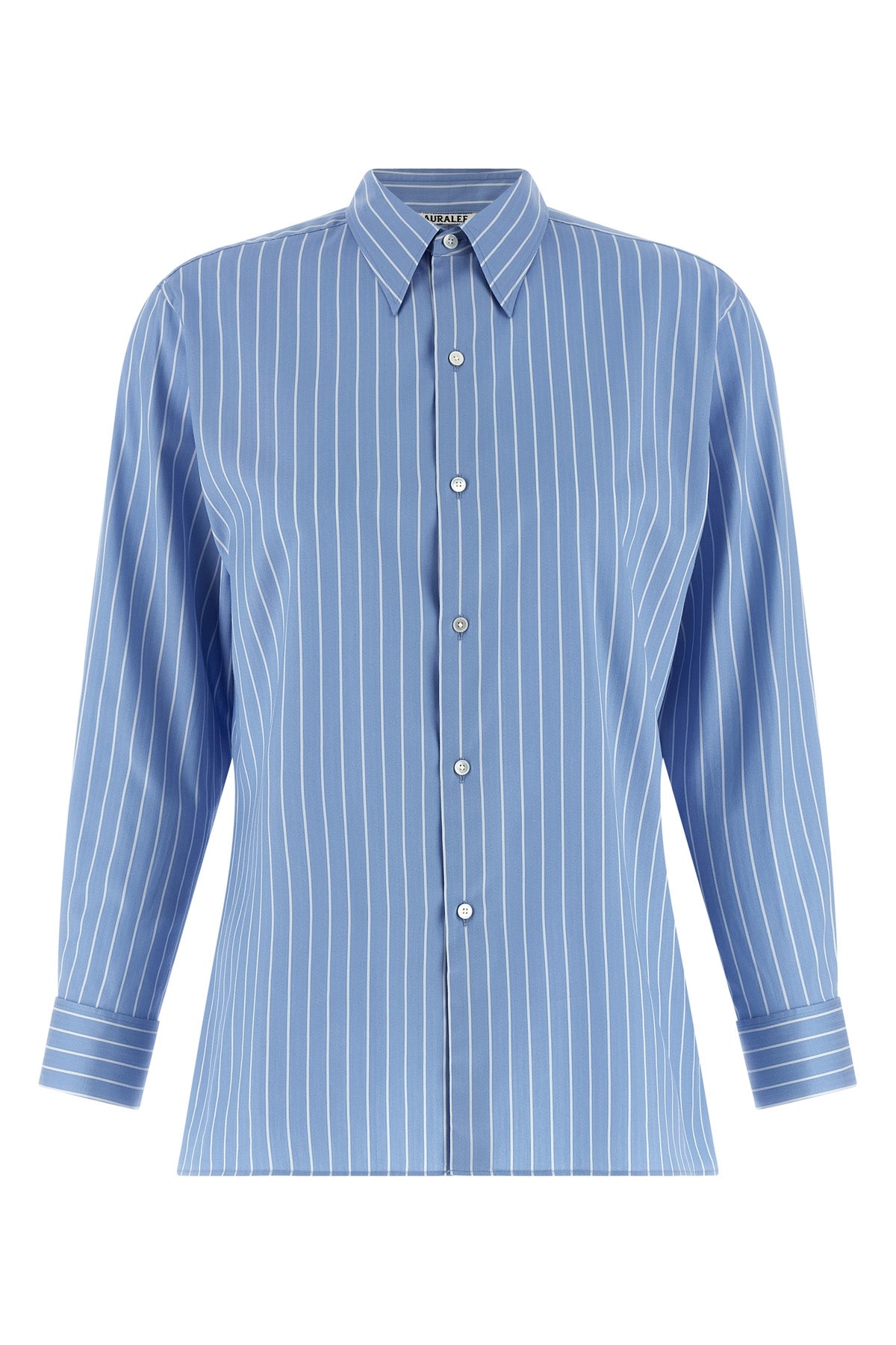striped cotton and silk shirt