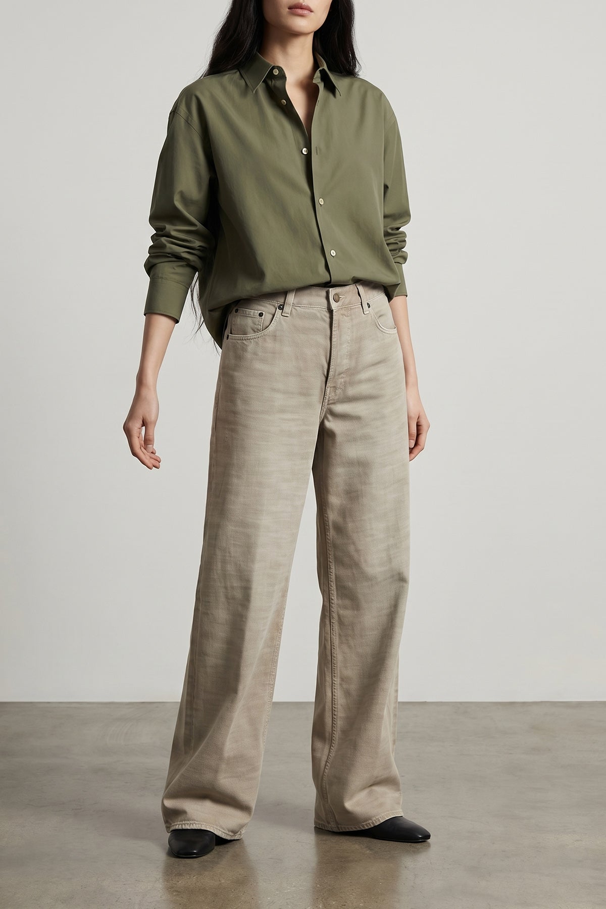 washed finx twill cotton shirt