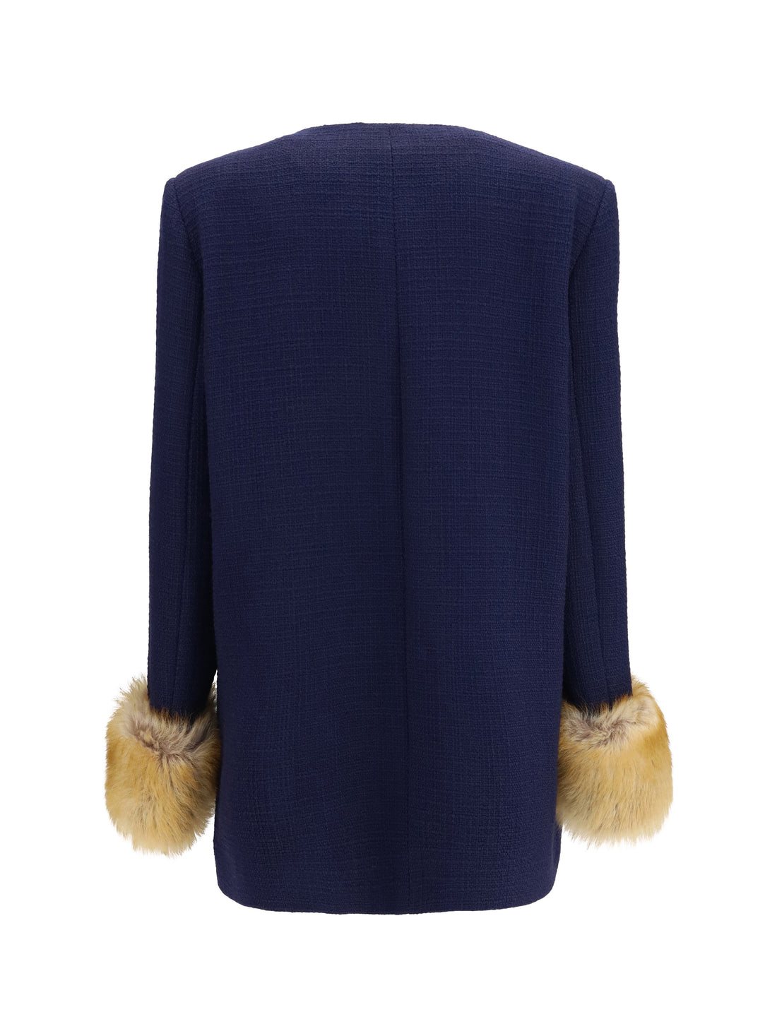 VALENTINO 44 wool tweed caban coat