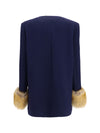 wool tweed caban coat