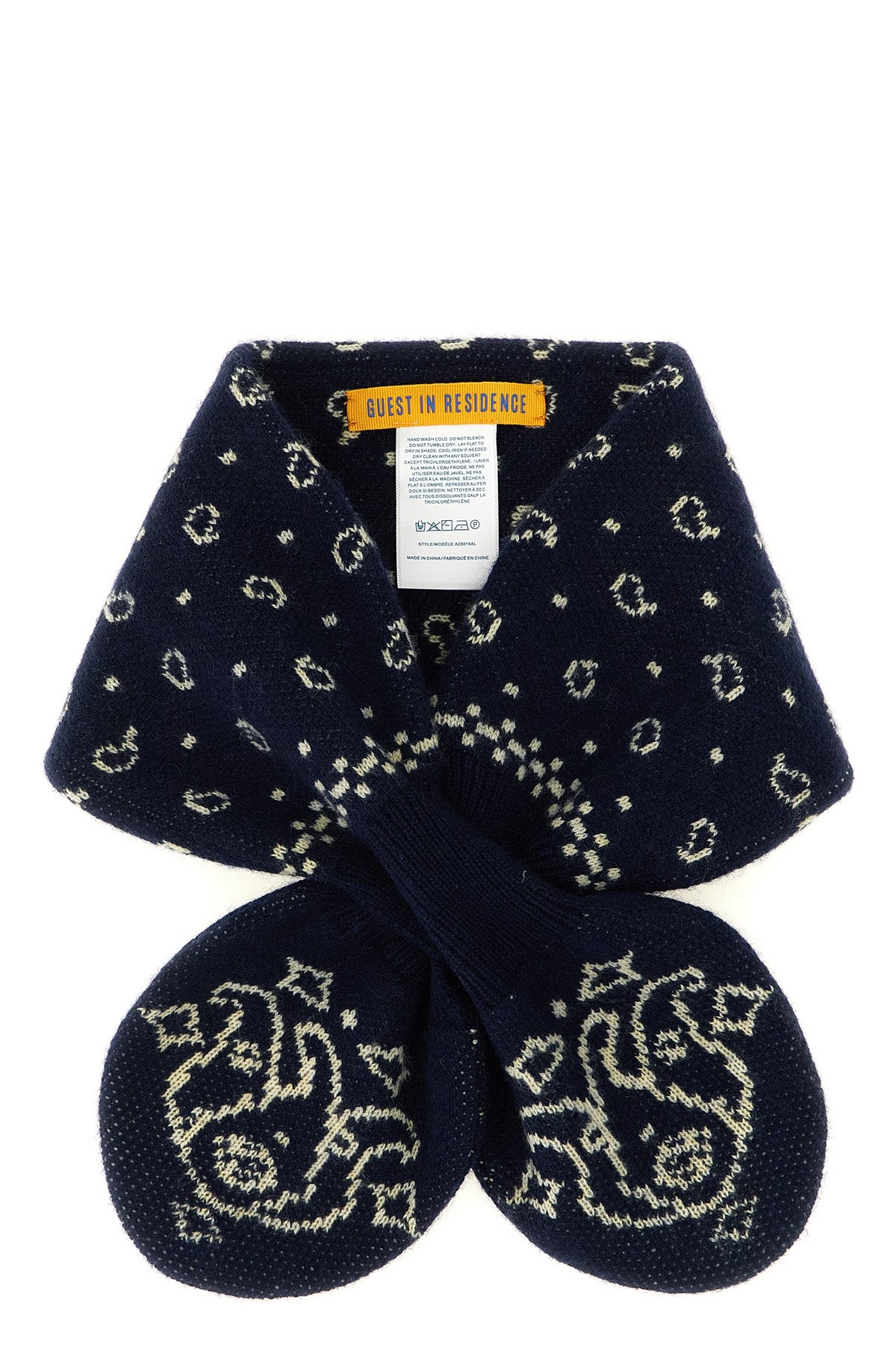 the guest in residence bandana bowtie scarf redefines winter accessories throu