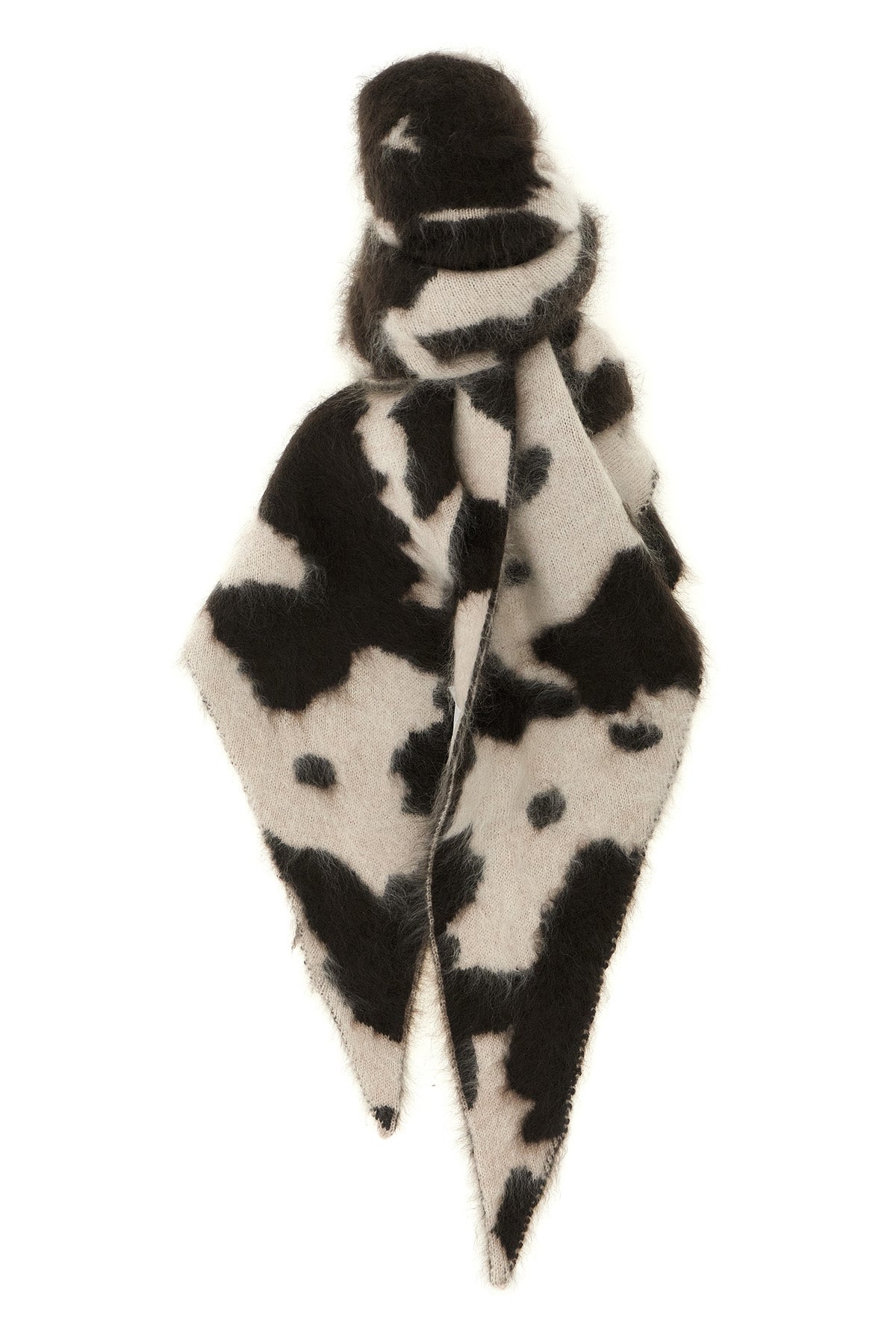 the guest in residence grizzly cowhide scarf reinterprets the western aestheti