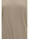 short-sleeve cashmere and silk sweater