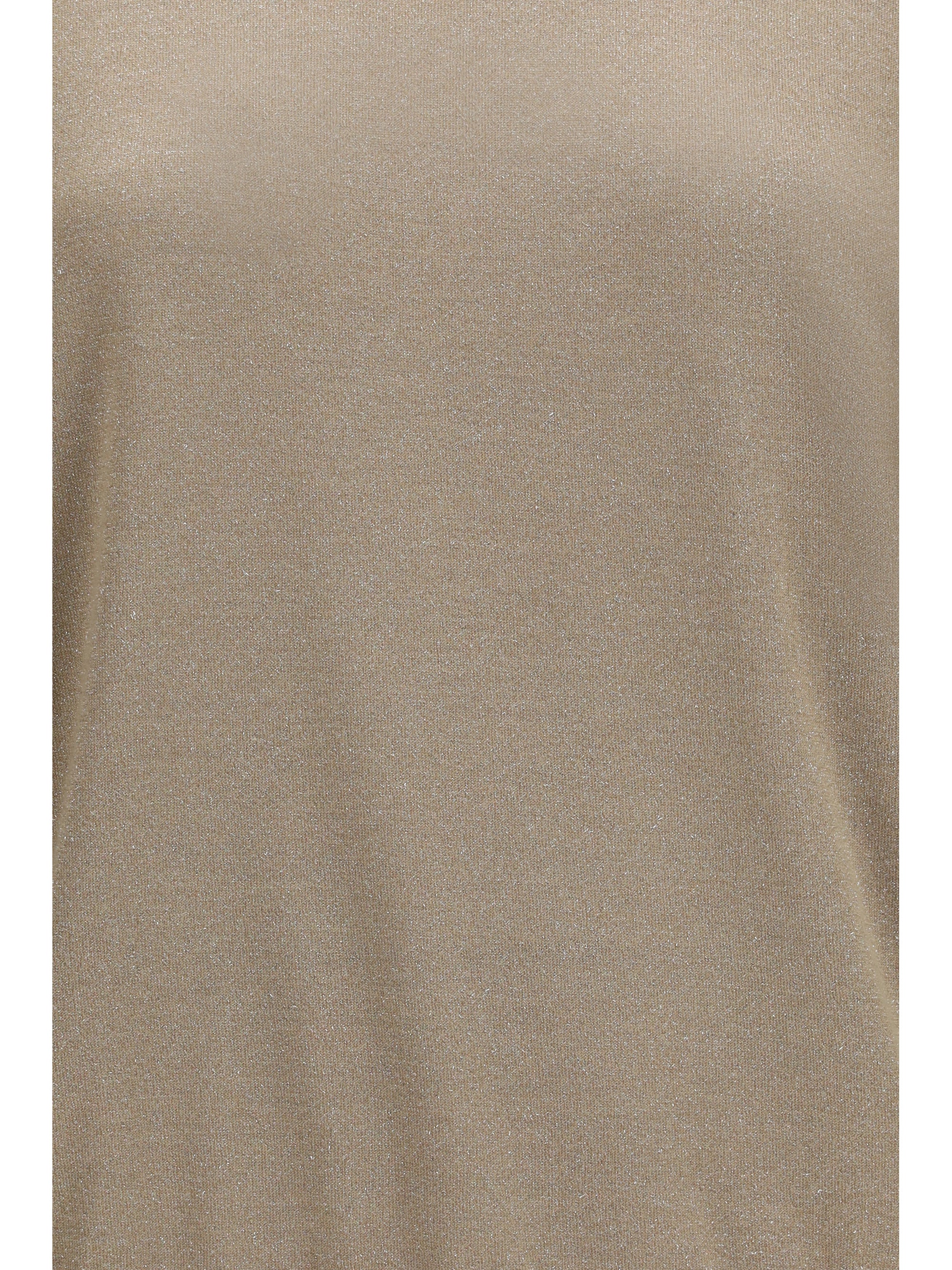 short-sleeve cashmere and silk sweater