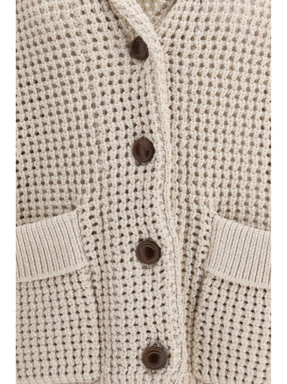 BRUNELLO CUCINELLI S cotton feather cardigan