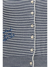 cotton knit cardigan with intarsia