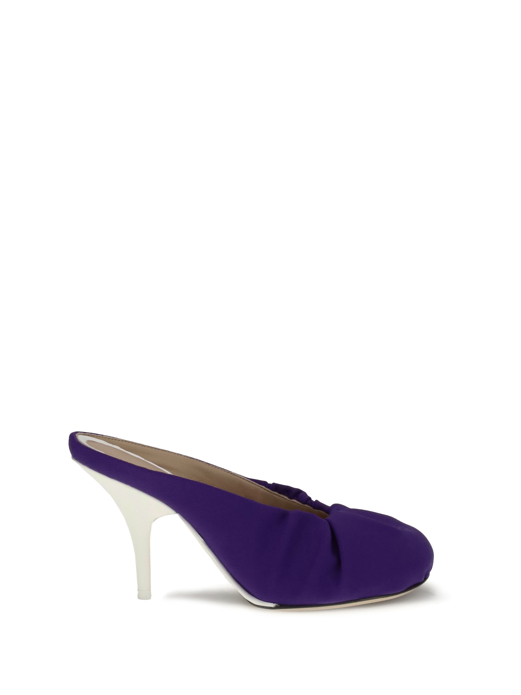 DRIES VAN NOTEN 37 satin heeled mules