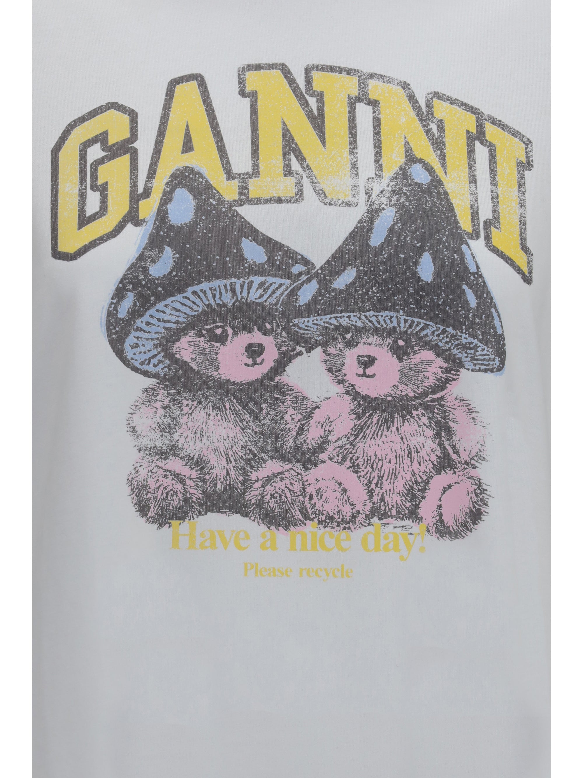 teddy mushroom long-sleeve cotton t-shirt
