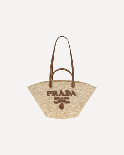 Prada Raffia Tote Bag