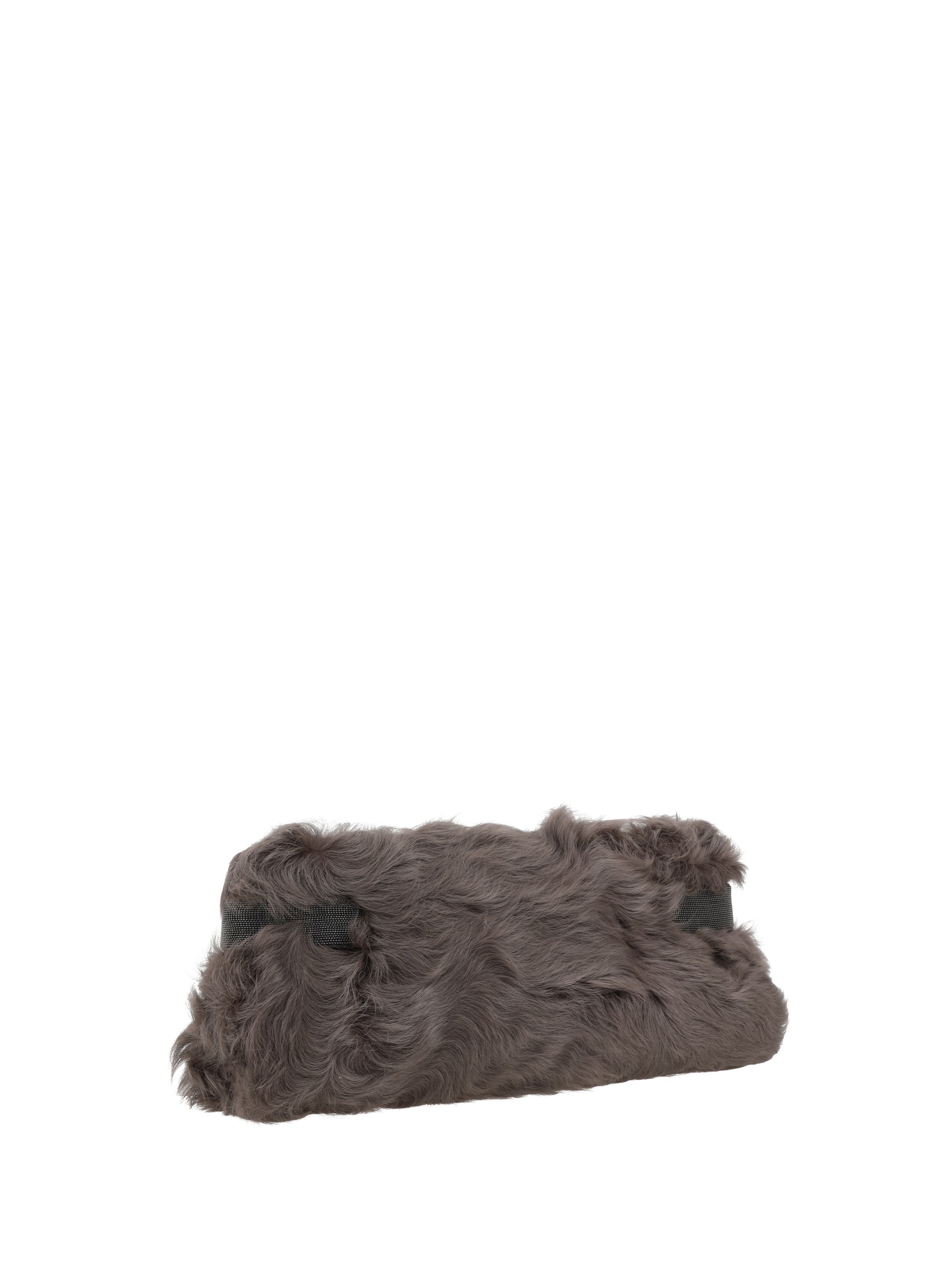 fur clutch bag