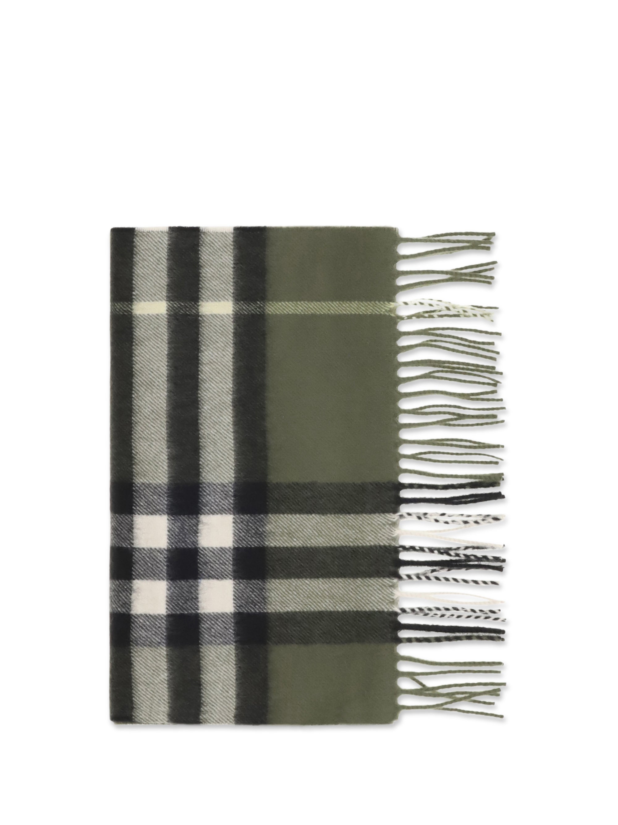 check cashmere scarf