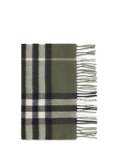 check cashmere scarf