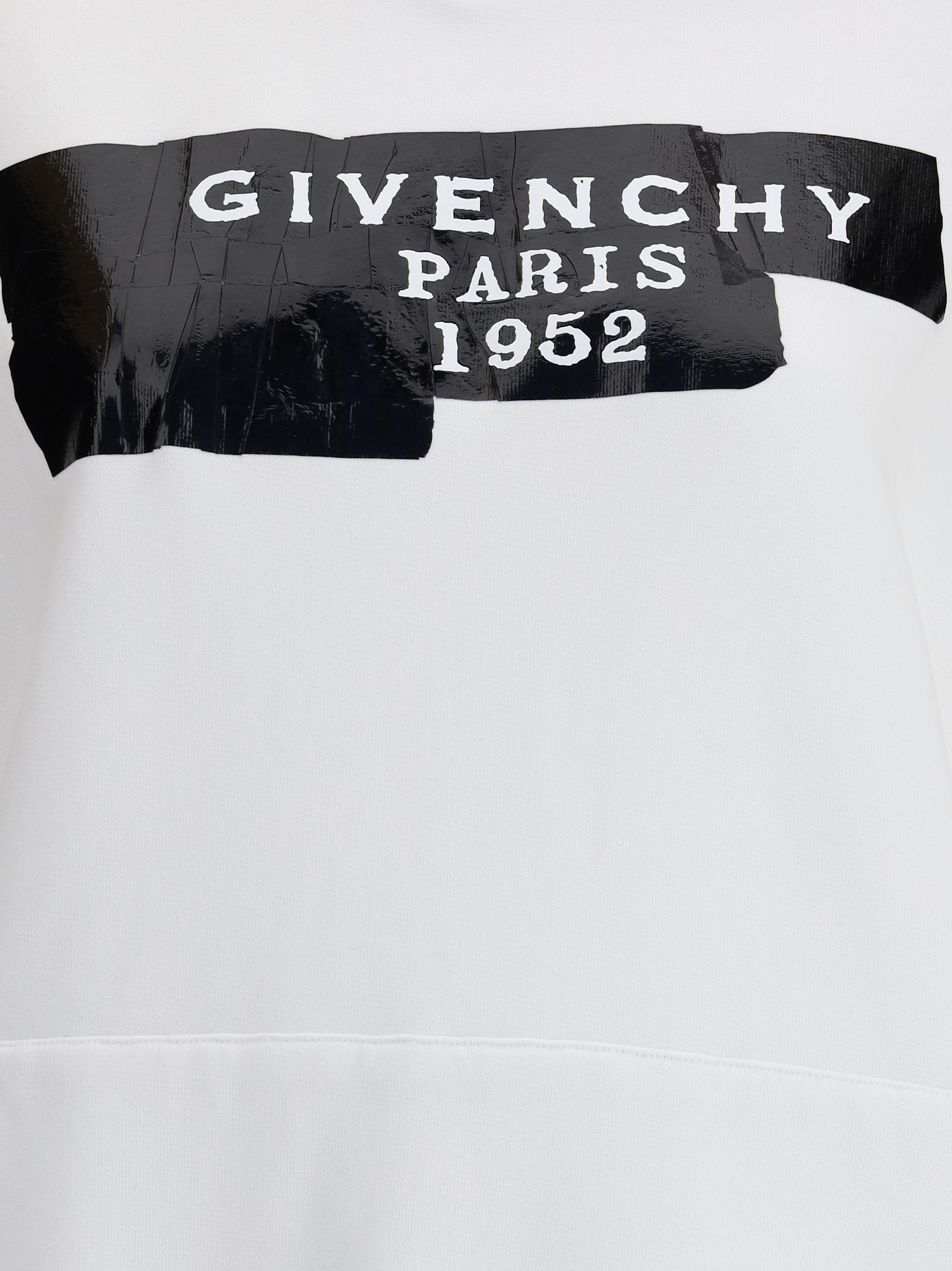 GIVENCHY S gauzy fabric hoodie with givenchy tape