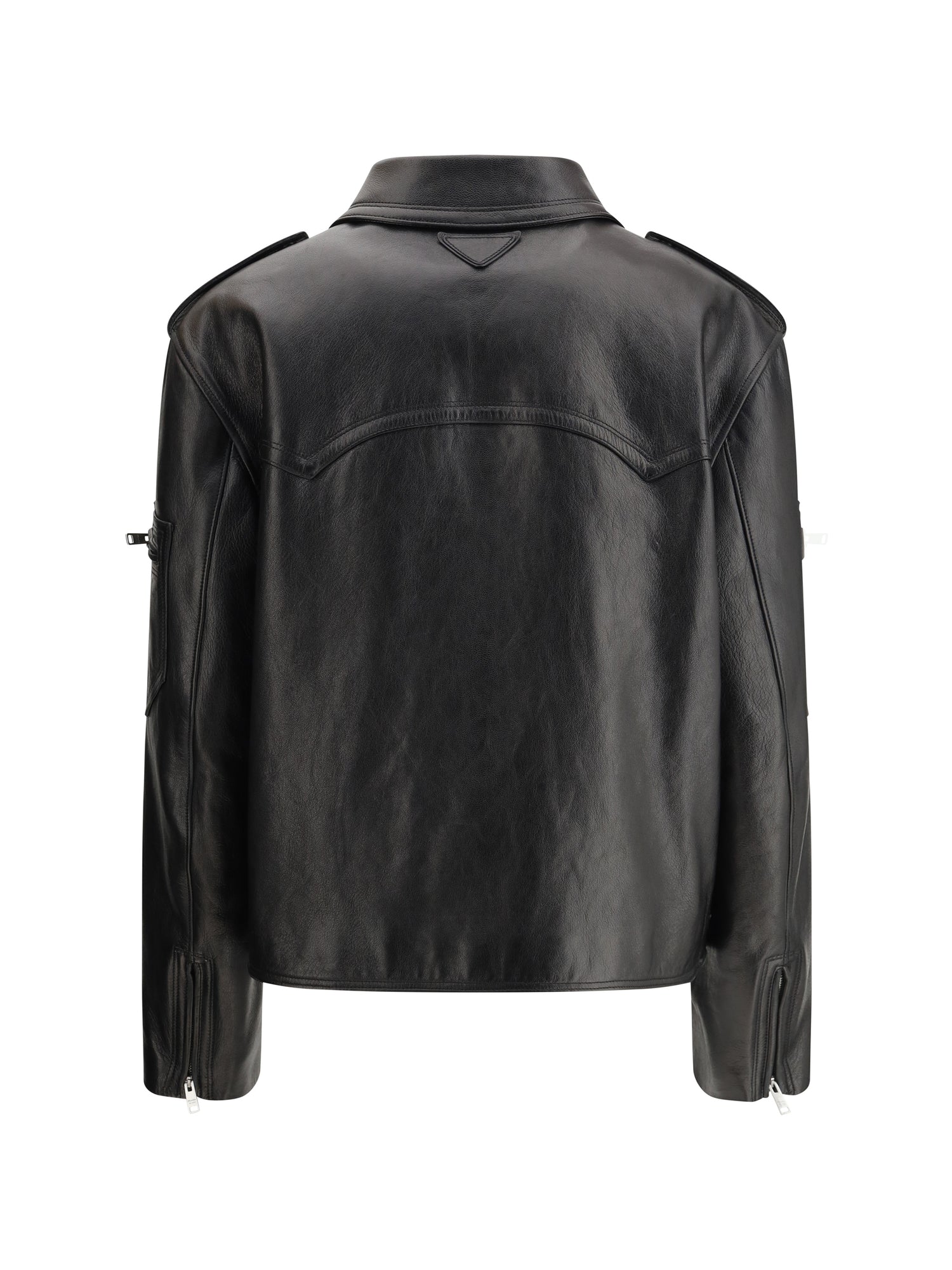 PRADA 40 biker leather jacket