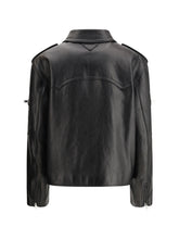 PRADA 40 biker leather jacket