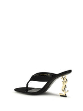 SAINT LAURENT 36.5 opyum crepe satin sandals