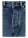 straight-leg denim jeans