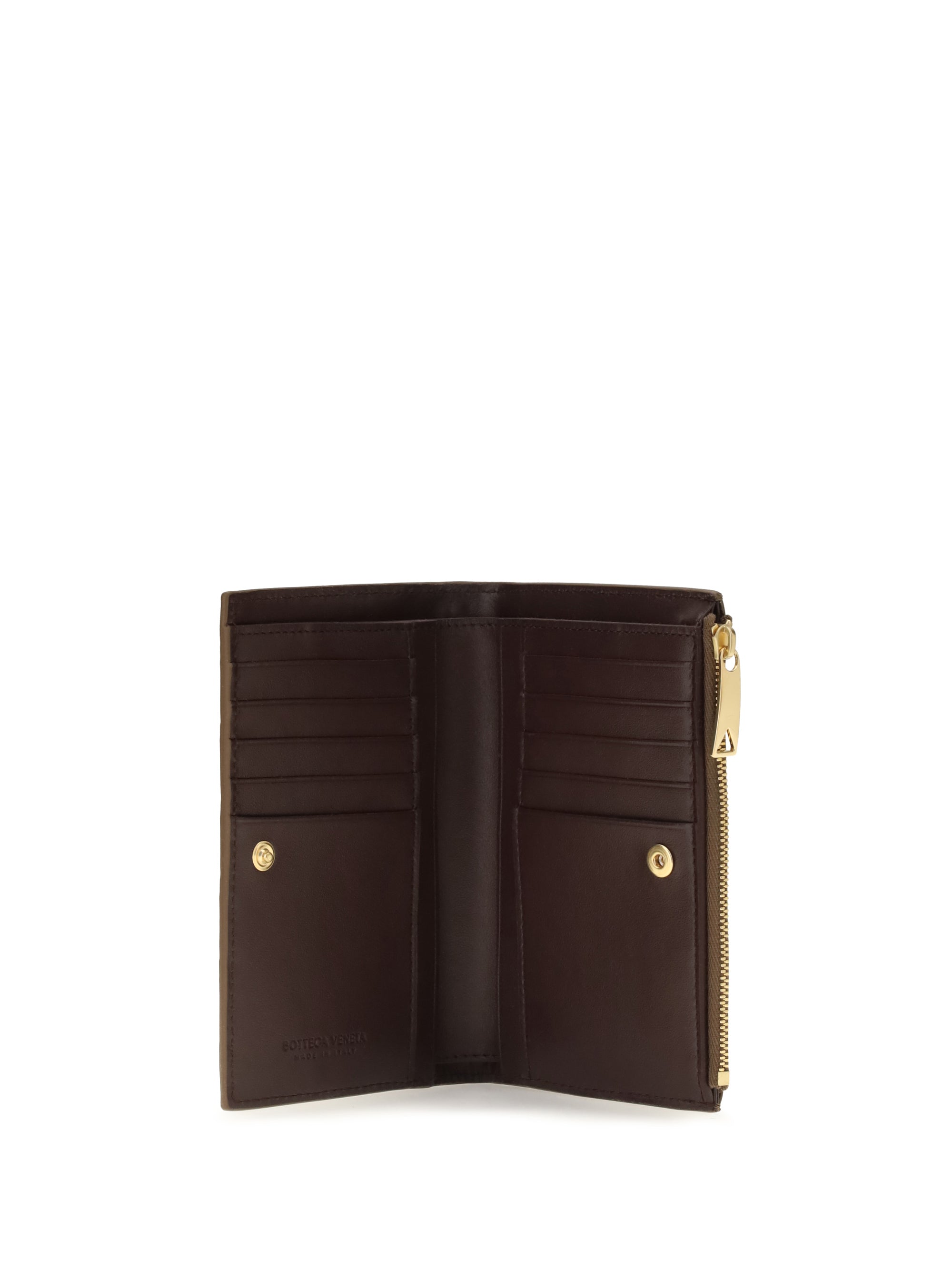 medium bifold intrecciato wallet