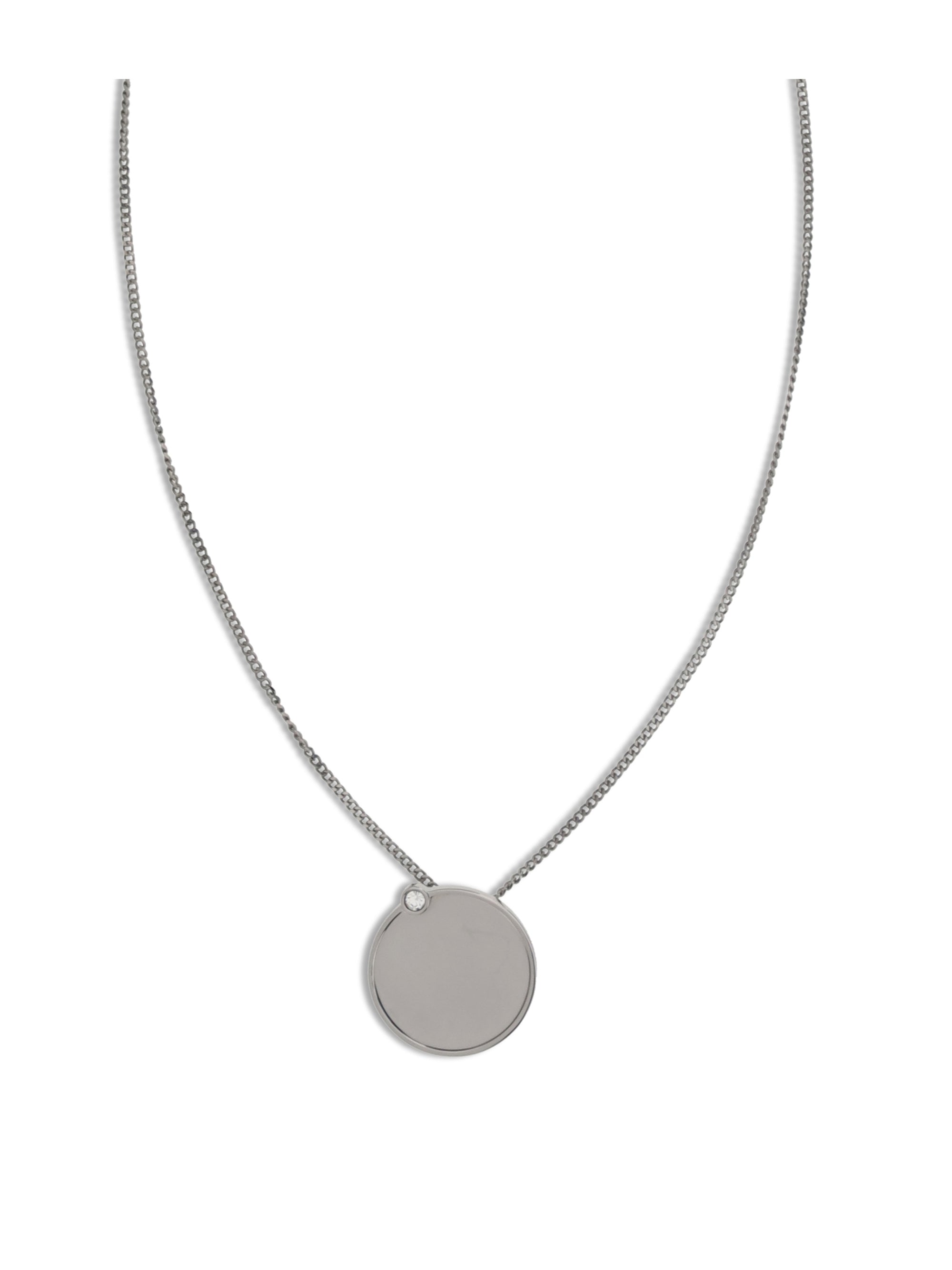 MM6 OS necklace with round plaque