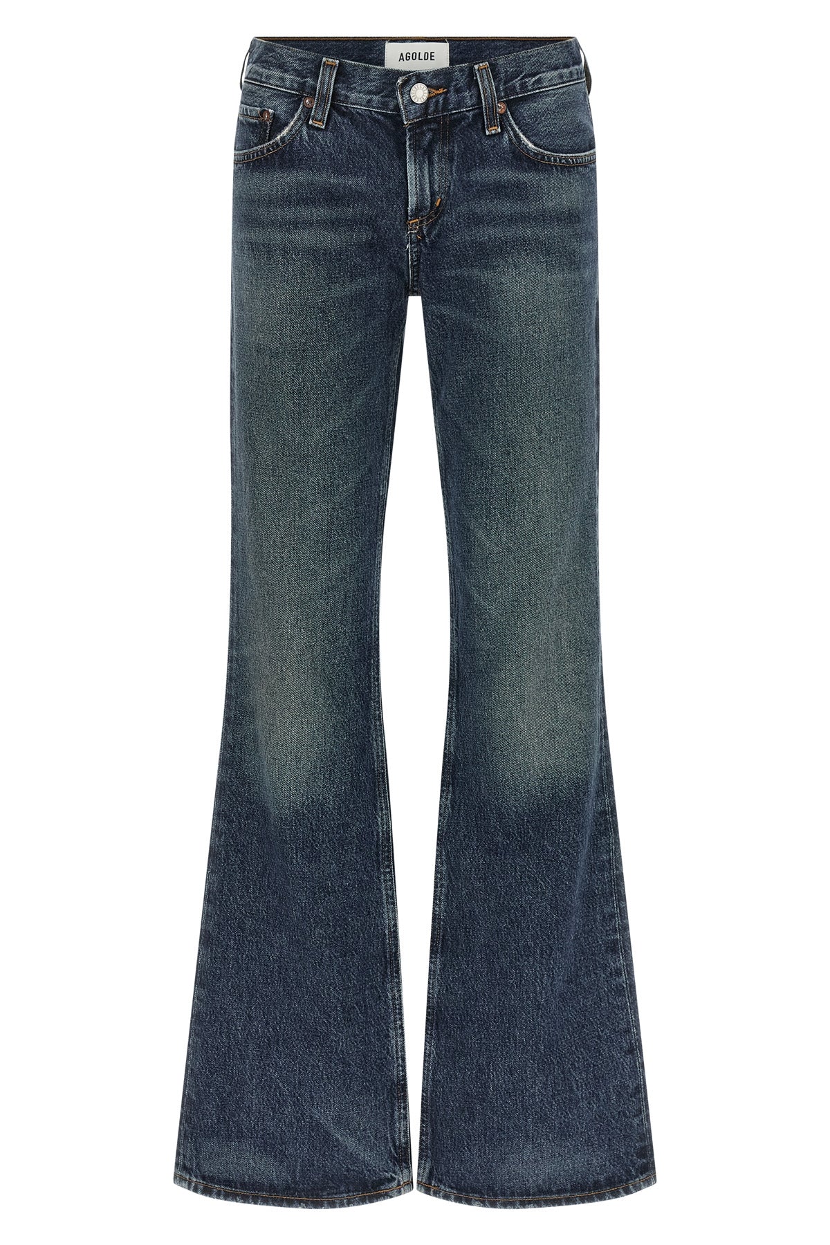 the agolde low rise boot jeans redefine the model inspired by the 2000s through