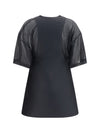 hybrid dress with sheer t-shirt