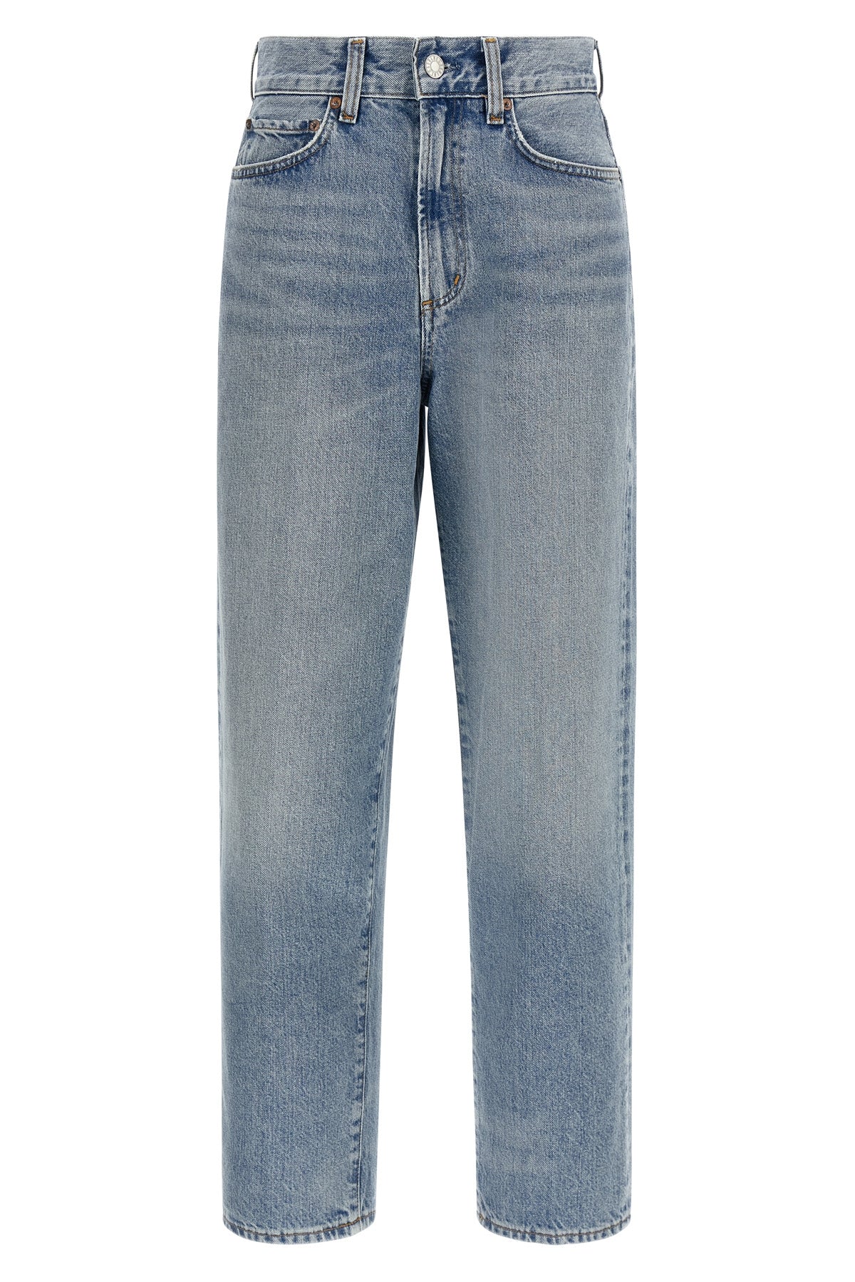 the 80s wash orbital jean agolde s redefine the vintage silhouette through