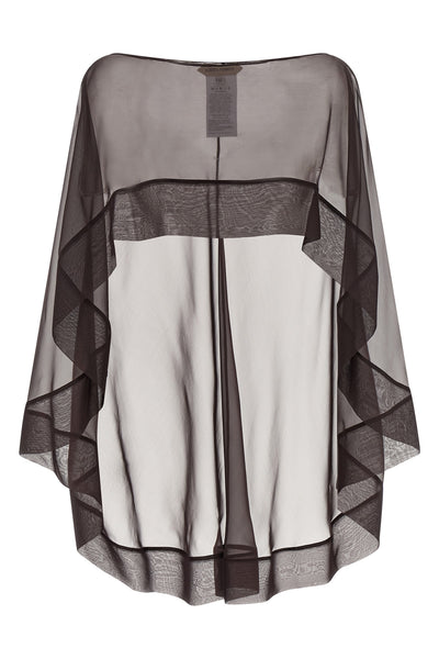 semi-transparent silk chiffon scarf