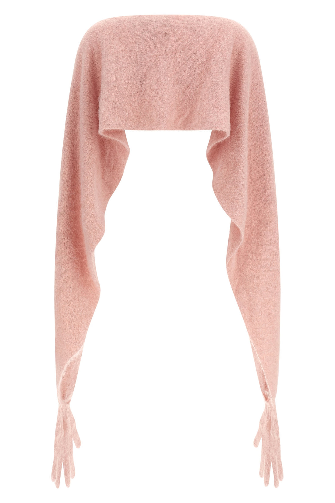 MOSCHINO OS gauze mohair blend cape